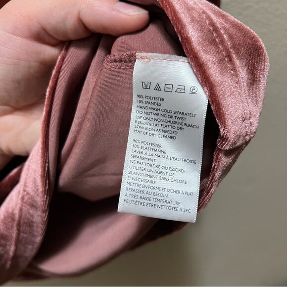 Urban Outfitters Evie Velour Rust Orange Long Sleeve Turtleneck Mini Dress Sz XS - Picture 6 of 9